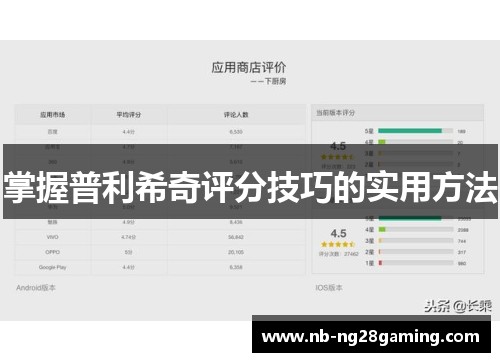 掌握普利希奇评分技巧的实用方法