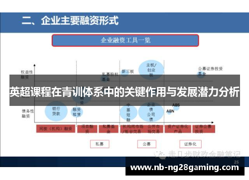 英超课程在青训体系中的关键作用与发展潜力分析